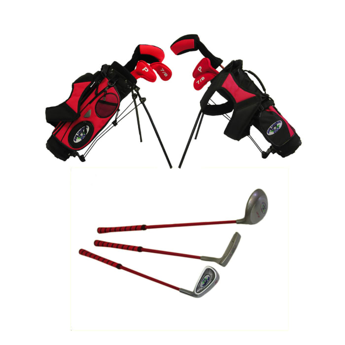 Using the height vs. driver length chart above, this set of Dexton Big Driver Junior Golf Clubs would be appropriate for heights of 36" to 42" with this 27" driver.