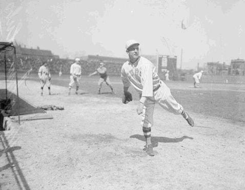 Chicago Daily News photo of Hippo Vaughn, dated between 1916 and 1921.