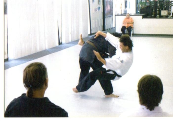 The evolution of the human brain has allowed for complex brain functions that make it possible to execute throws in martial arts.
