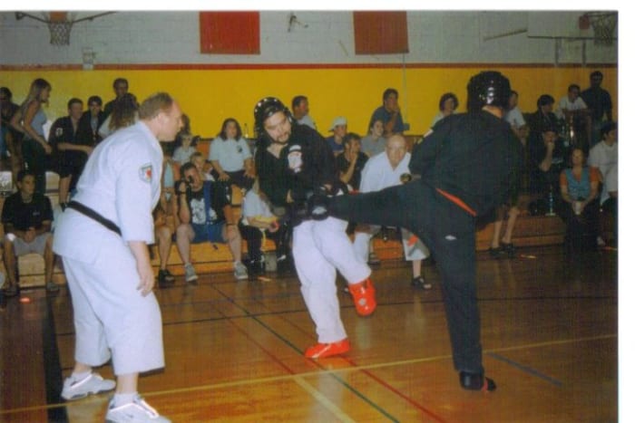 It is important to wear protection when you are sparring to cut down on and avoid injuries.