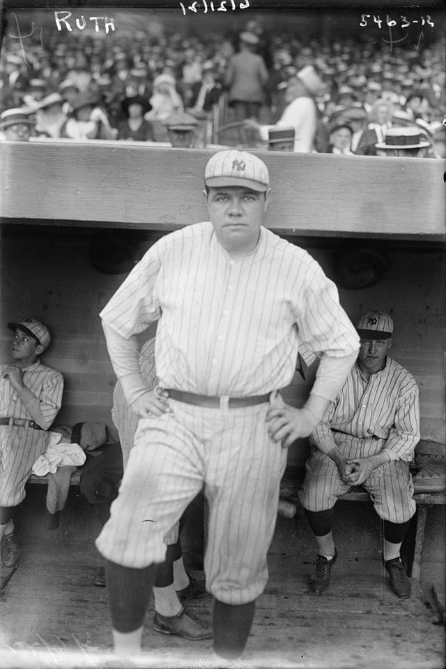 Savior of the game: Babe Ruth as a Yankee in the early '20s. In the wake of the 1919 Black Sox Scandal, Ruth's exploits kept fans coming out to the park.