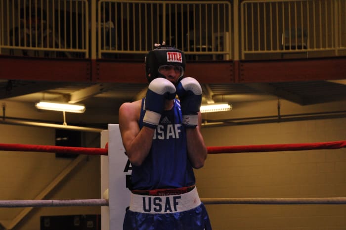A tight guard will help keep you safe in the close range required to use the Dempsey Roll.