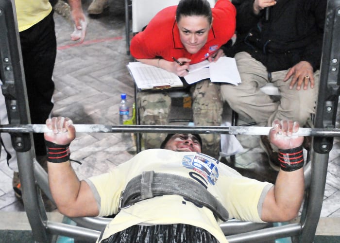 Competitive powerlifters tend to have shorter, broader builds.