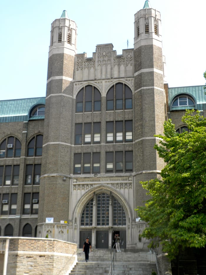 Where it all began for Wilt: Overbrook High School at 59th and Lancaster Avenue in West Philadelphia. He was a legend when he played and still a legend today.