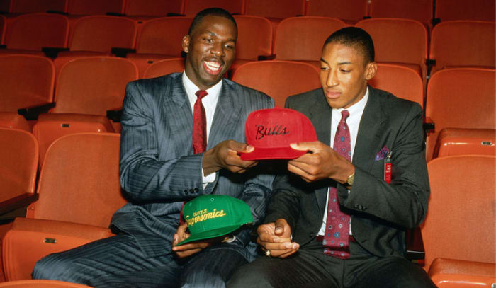 Scottie Pippen won 6 championships with Michael Jordan while Polynice never became anything close to a star.