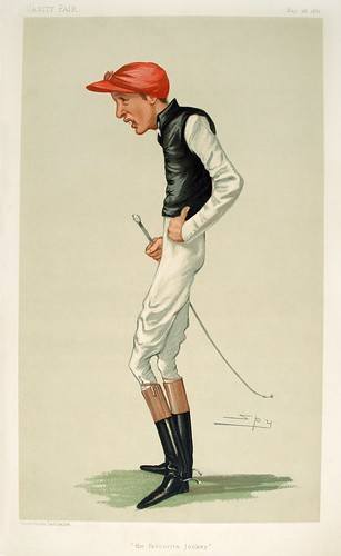 A caricature of a gaunt-looking Archer that appeared in Vanity Fair in 1881.
