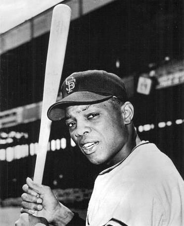 Former San Francisco Giants outfielder and Baseball Hall of Famer Willie Mays prepares for the 1961 season. The two-time Most Valuable Player is one of the greatest Major League Baseball players of all time.