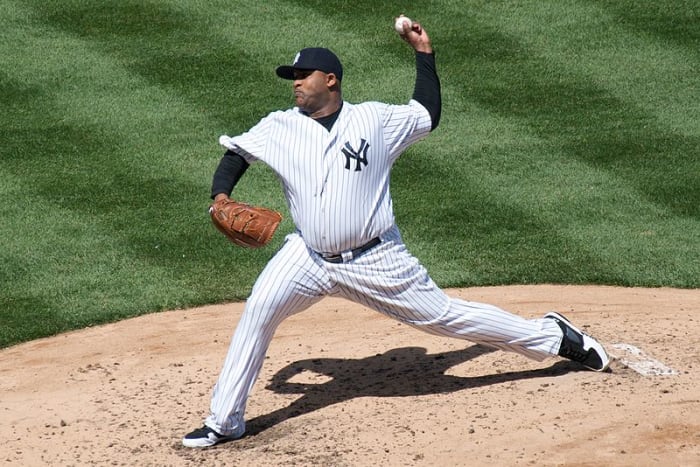 Former Yankees pitcher C.C. Sabathia has a respectable .207 career batting average.