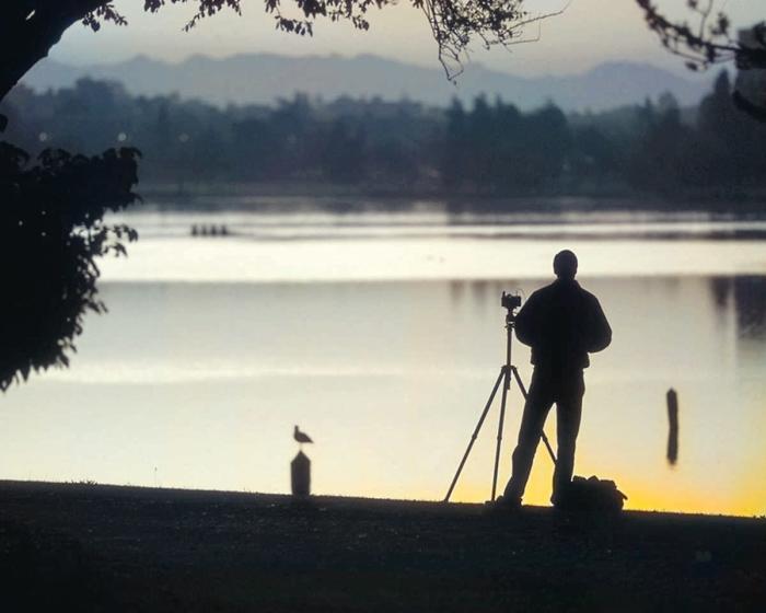 In this before picture, Colorize Photos appears only to have added a bit of color to the lower right edge of the lake.