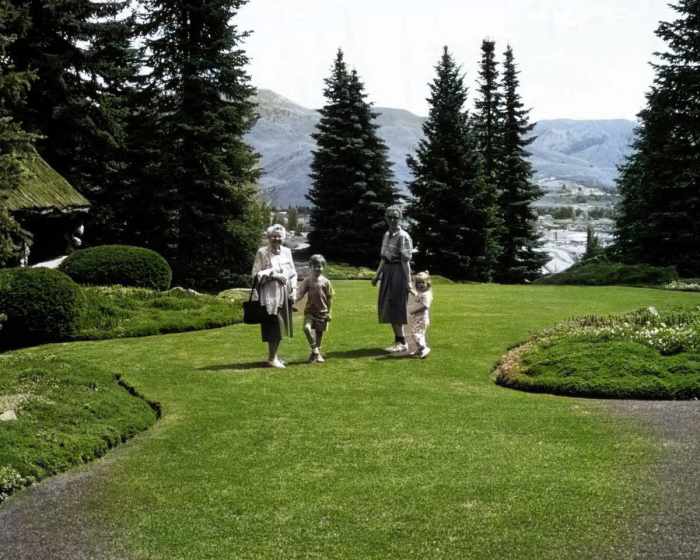 Another example of where the environment was colorized but the human subjects were skipped. Also, the algorithm missed some of the grass.