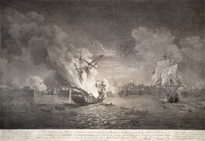 The British capture of Louisbourg, a crucial moment in the war which laid open the path to Quebec and the fall of French North America.