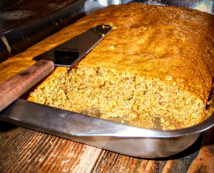 This golden beet cake is moist and vivid in flavor as well as color, with a texture similar to carrot cake.