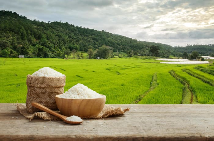 Rice is so important in Thailand that food itself is commonly referred to as either "rice" or "with rice."