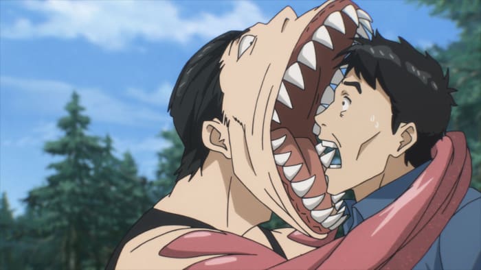 You know how hard it is to find an image from this anime that conveys it's horror aspect that is also suitable for a family-friendly website?