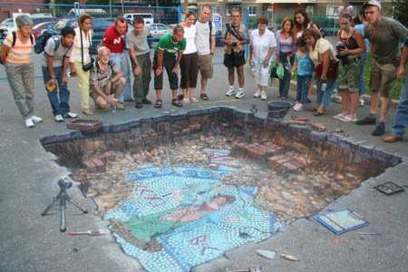Beever's "Beneath Every Car Park" reveals the hidden treasures buried under our feet. "The important thing for me is to get a photo of it at the end," said Beever. "For me, I'm working toward building a photograph as my end result"