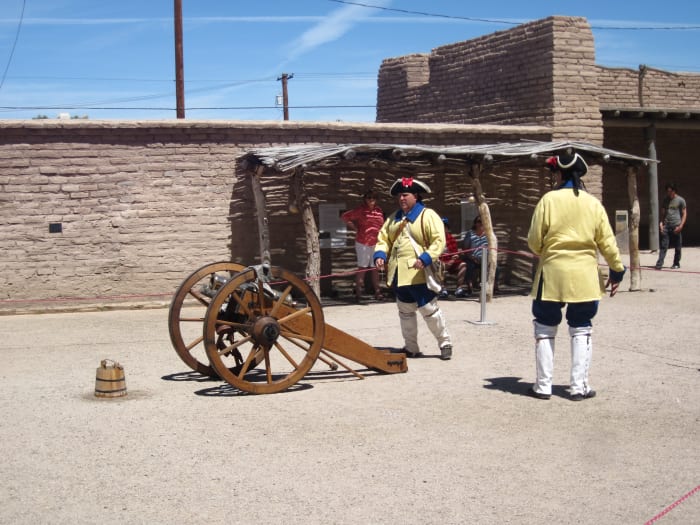 Replica on site Spanish Presidio (fort) erected in 1775 by by Hugo O'Conor