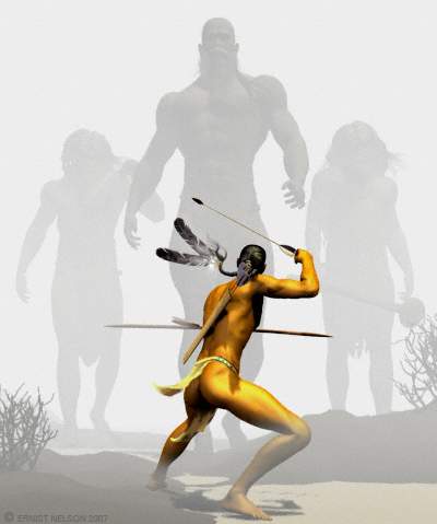 ___ From North America to South America Native American Lore Speaks of Giants ___ Artwork by Ernist Nelson