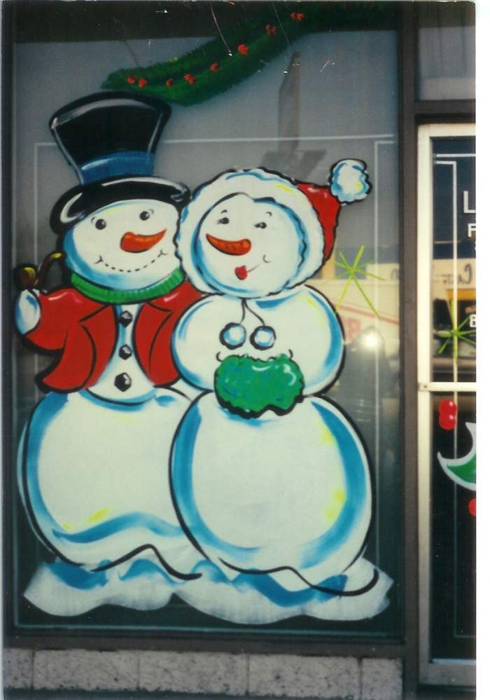 Snow People are one of my favorites. Christmas painting on glass is a lot of fun and can be very lucrative.