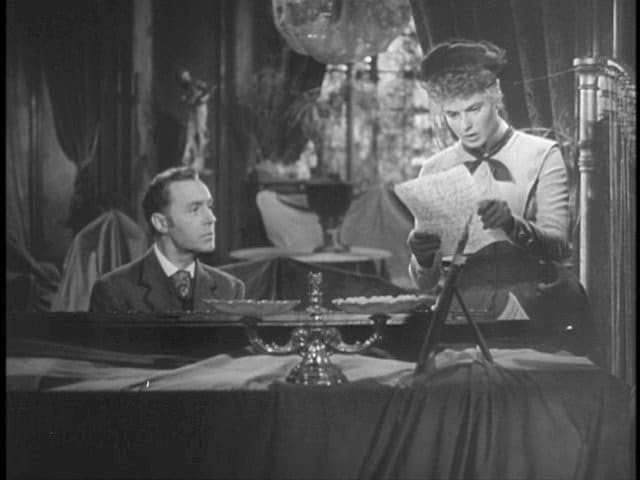 In the film "Gaslight", the husband did everything he could to make his wife think she was becoming insane.