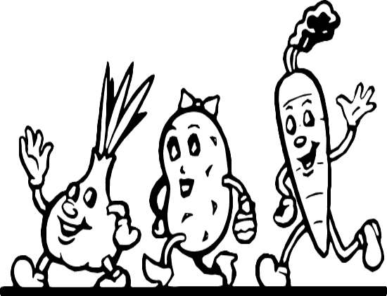 Vegetables can be fun to color. We now know that carrots and tomatoes come in many bright colors. Even sweet potatoes come in different colors, including purple.