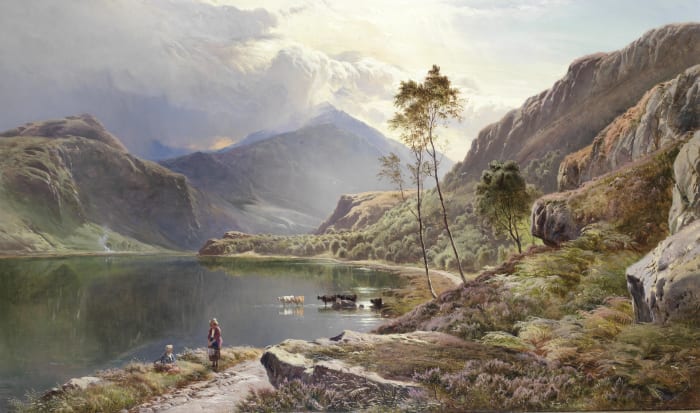 Painting of the rural life in North Wales.