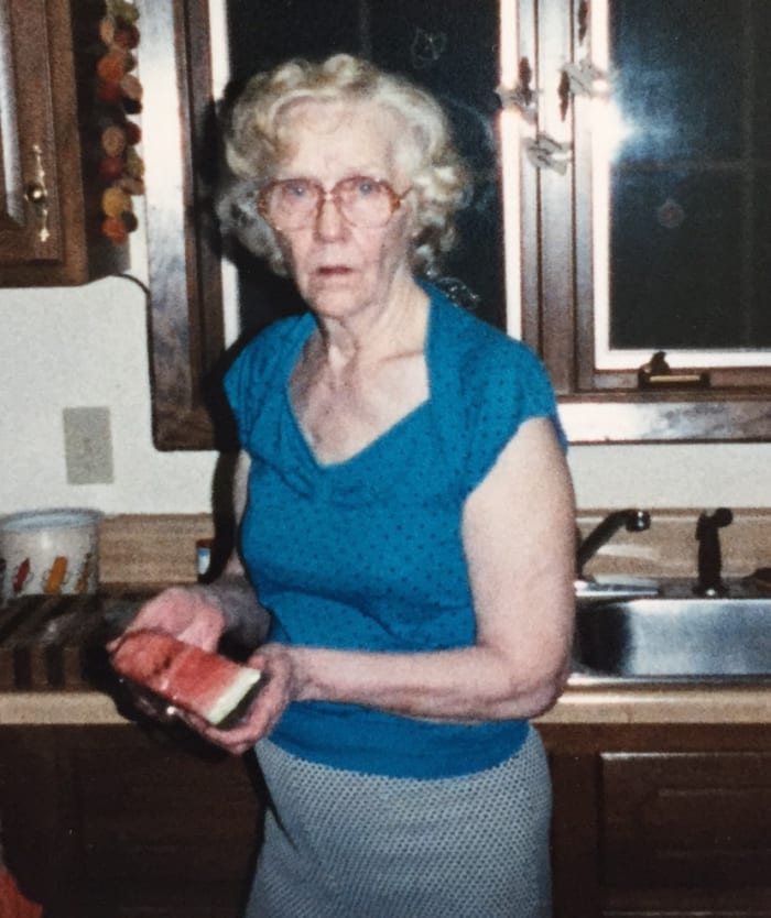 My grandmother was a beautiful woman who seemed to defy the effects of time. That is, unless she was drinking. Even when she looked this bad, she was sure people didn't know she was stinking drunk.