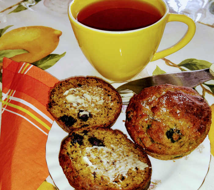 You will feel satisfied and virtuous when you breakfast on these healthy, but yummy, chia seed recipes. (Find the Chia seed-Banana-Saskatoon-Berry muffin recipe at the bottom of the article)