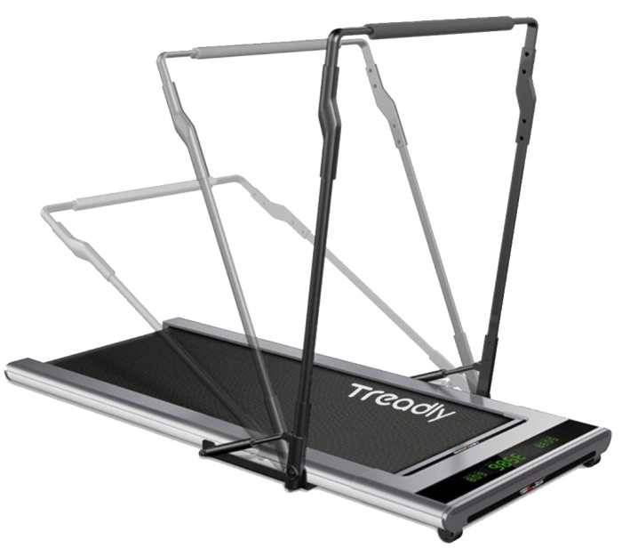 The rotate handlebar is very handy. Push it down for the walking exercise. Push it up for the running exercise.