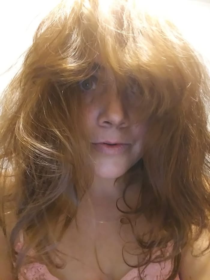 Ginger-licious! lol Looks worse in person I swear! But it inspired me to GO FULL GINGER ...later, after I do strawberry blonde.