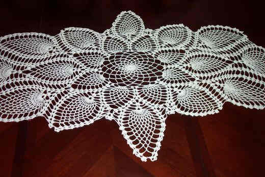 A pineapple table centerpiece I did. I was very pleased with how this turned out and have received many requests for the pattern information.