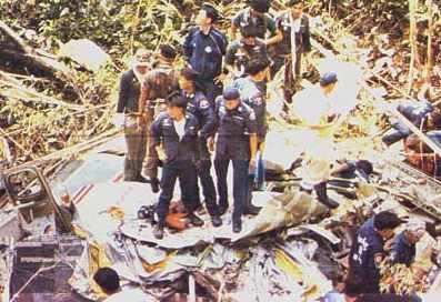 Lauda Air Flight 004 crashed into the jungles of Thailand after the No. 1 thrust reverser inadvertently deployed while the aircraft was at 31,000 feet causing the plane to plunge to the ground.