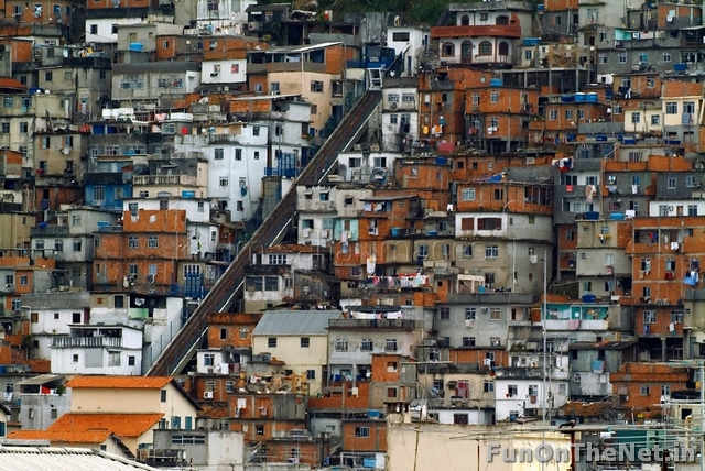 Rio Slums: Picturesque landscapes and breathtaking sights hide a brutal urban battleground and one of the highest crime rates of any metropolitan area in the world. With one-fifth of its population living in slums, and most of the economic activity i