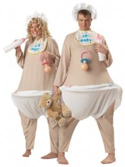 Prefer to buy your baby costume? That'll work, too, when you choose something hilarious like this one!
