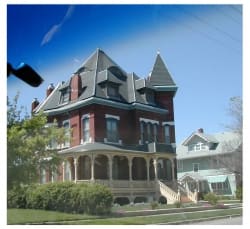 The brick rooming house where my mother stayed while working at Boeing in Wichita, Kansas.