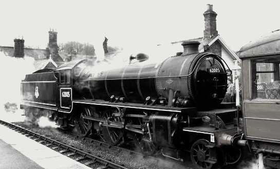K1 62005 formerly of Darlington (51A) was outshedded at Haverton Hill as a stationary boiler for ICI Chemical works before being bought for spares by Viscount Garnock for his K4 'Great Marquess', passed on intact to NELPG. Seen at Grosmont, NYMR