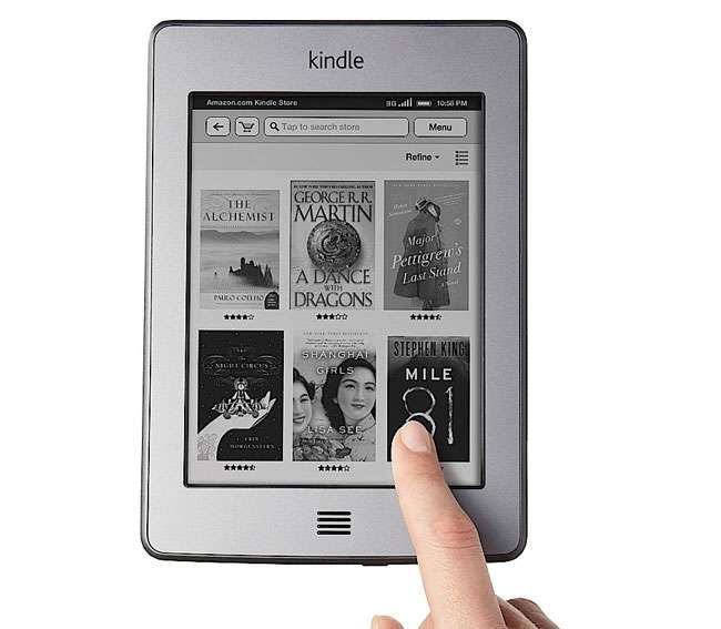 The Kindle Touch features 4GB of storage space, Wi-Fi and 3G connectivity and a 7" display.
