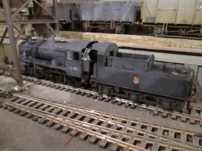 Ex-LMS Ivatt Class 2MT 2-6-0 locos were widespread in the North Eastern Region of British Railways after the mid-50's changes. No. 46480 was allocated to York (50A) (Bachmann model)