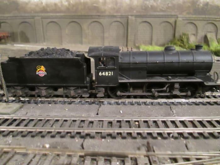 Another Gresley design built at Darlington that showed NER design influence was his Class J39 0-6-0. This is 64821 of Middlesbrough (51D) (Bachmann model)