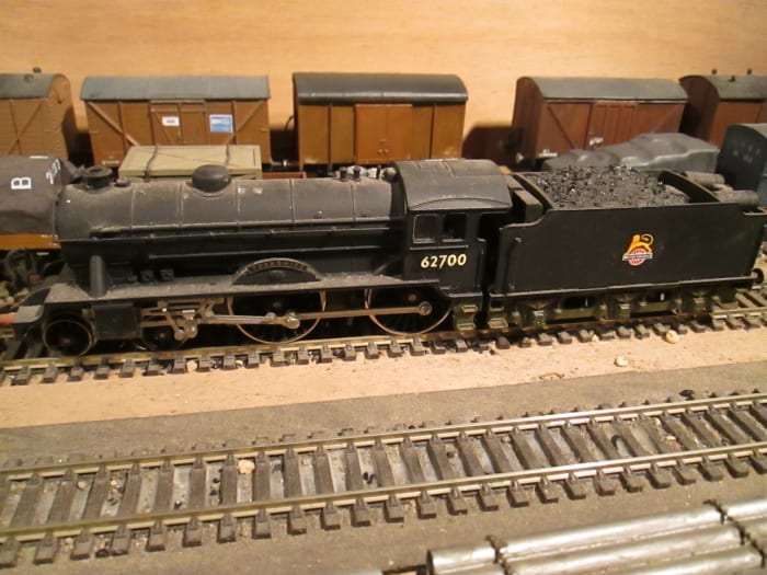 Gresley's D49 4-4-0 Class built at Darlington works showed definite NER design lines This is 62700 'YORKSHIRE' (1980s Hornby) of 53B Hull Botanic Gardens shed. One of the class, 'MORAYSHIRE' was preserved in Scotland
