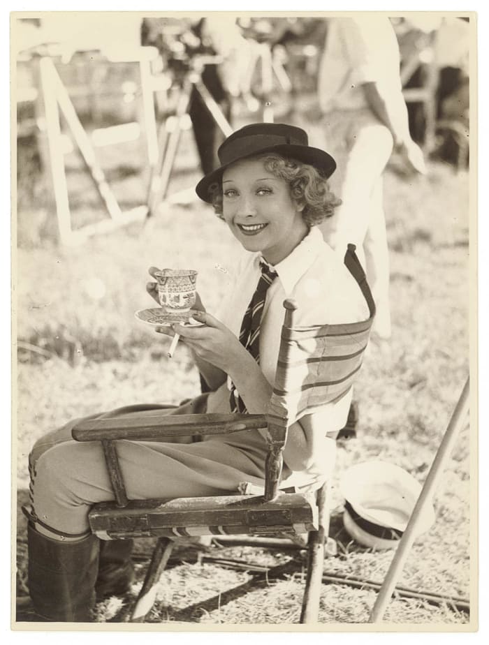 Helen Twelvetrees during the making of "Thoroughbred", Sydney, 1936 Sam Hood.