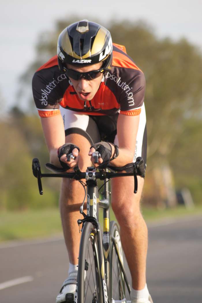 Cycling Images can convey emotion and suffering of the lone rider racing a time trial event consider photographing from low down to focus on the riders' face. Shutter speed 1/400 sec and, f 5.6 Iso 400