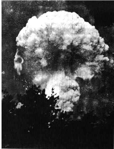 The dropping of the atomic bombs on Hiroshima and Nagasaki effectively forced the Japanese to surrender unconditionally finally ending World War II after six bloody years.