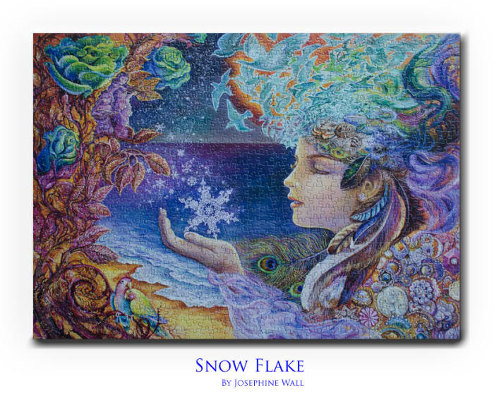 This beautiful Jigsaw Puzzle titled 'Snow Flake' was created by Josephine Wall