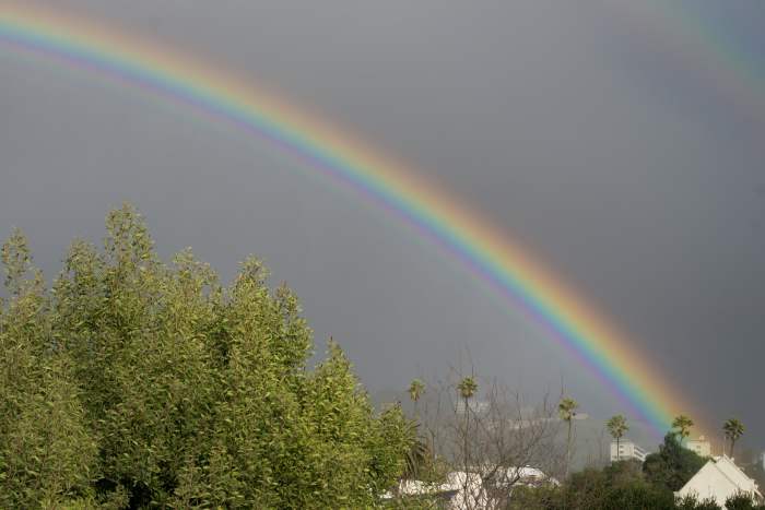 The rainbow is another specialty of the rainy season. It reminds me of the story of Noah and the flood. The rainbow is a wonderful sight produced by nature. Horizons become colorful and attractive.