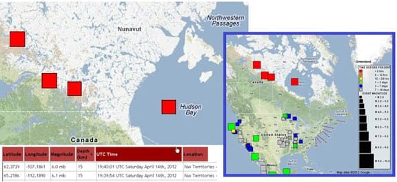 Four Huge Earthquakes in Canada this year were quickly removed from the USGS website, which begs the question WHY?