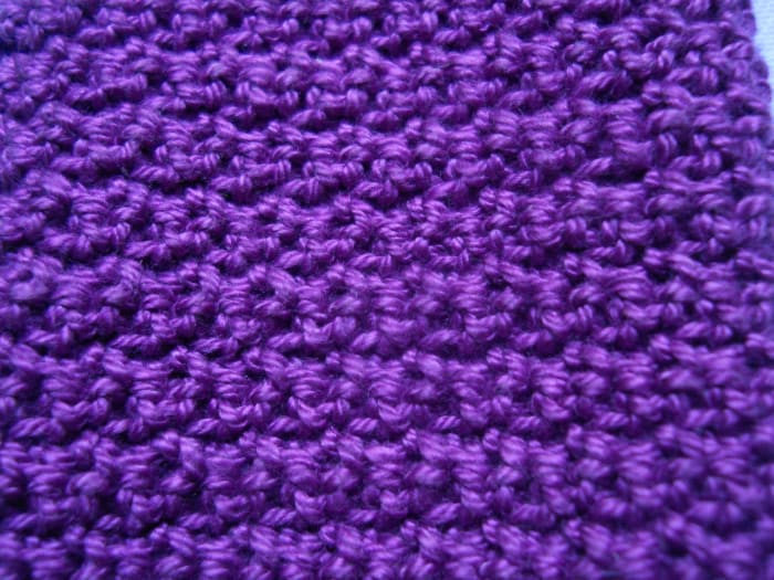 I intentionally made this picture small so you can appreciate the beauty of this stitch pattern. It's hard to see the charming wavy pattern if the picture is too big.