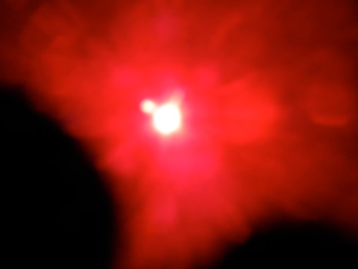 Taken at 8:17 a.m. on Thursday Sept. 20, 2012 my first really good photograph of Nibiru Planet X near the Sun.