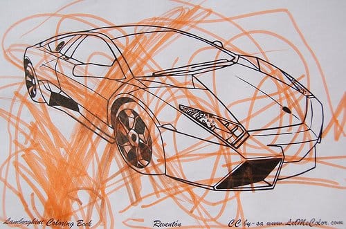 Sure, somebody didn't color the car neatly, but most people can STILL appreciate it. That's probably why opponents of coloring books think that it's OK to color outside the lines sometimes.