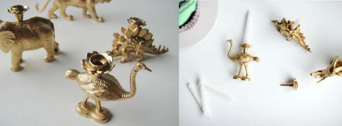 With or without the small plastic candle holder insert, these tiny creatures serve a fun purpose.