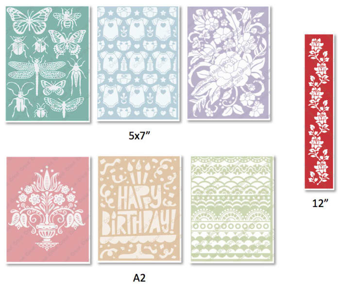 Cuttlebug embossing folders offer a wealth of design opportunities, They come in different sizes for all of your needs. They can also be used in other embossing machines